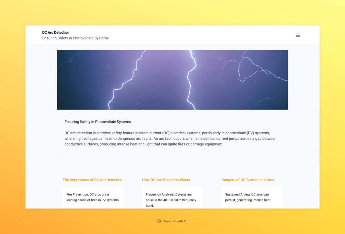 DC Grid Arc Website